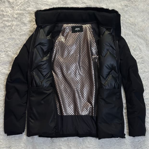 JDX 여성 퀼팅 블랙 패딩 90