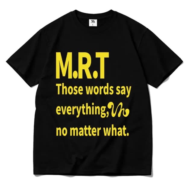 벤힛 MRT 레터링 쿨코튼 반팔티 제트블랙