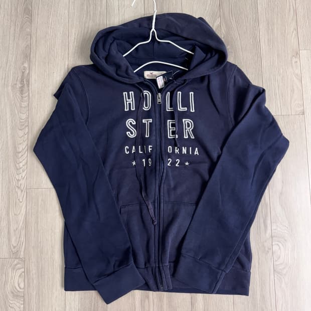홀리스터 네이비 슬림핏 후드집업