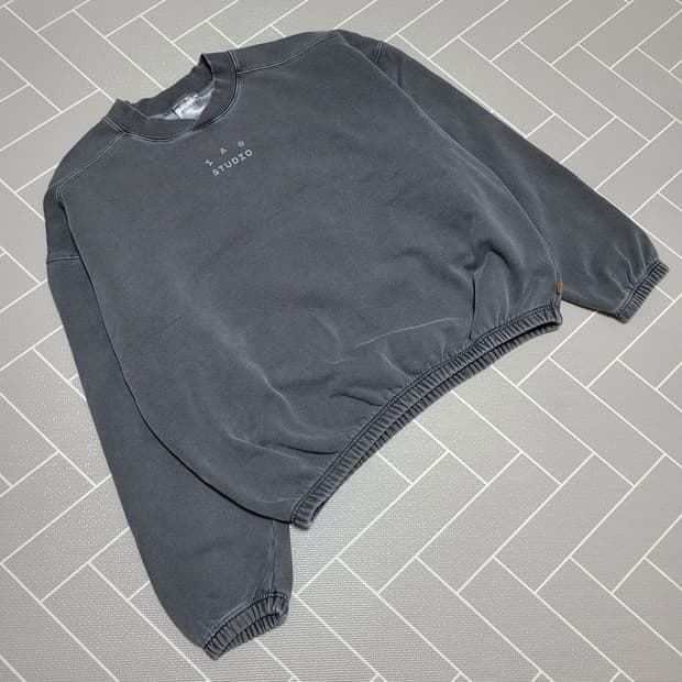 아이앱 스튜디오 피그먼트 크루넥 티셔츠 XL