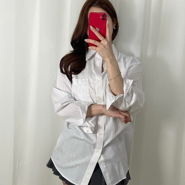 발렌시아가 BB로고 셔츠