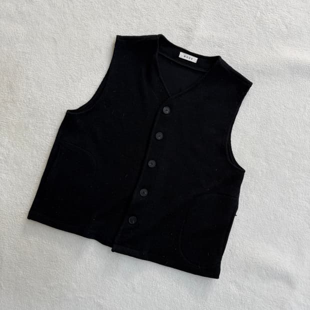 실측확인 빈티지 여성 니트 베스트 0326T