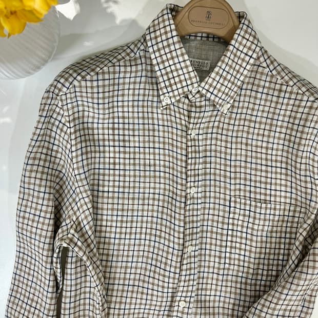 브루넬로 쿠치넬리 린넨 100% 셔츠