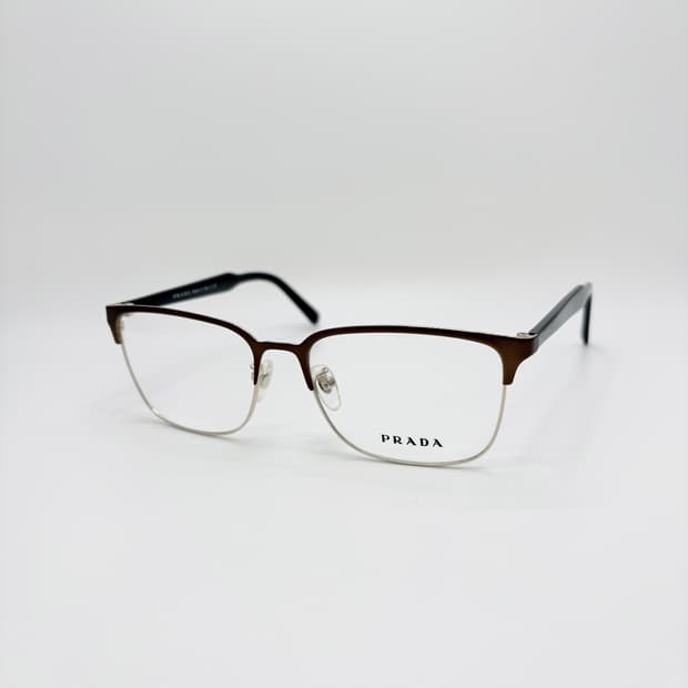 PRADA 브라운 하금 메탈테 