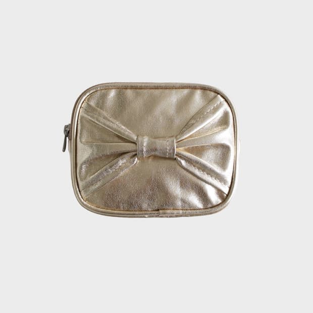 soi BOW CARD WALLET GOLD
