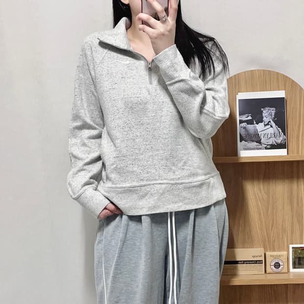 [정품] 나이키 오레오 화이트스우시 하프집업 [ M ]