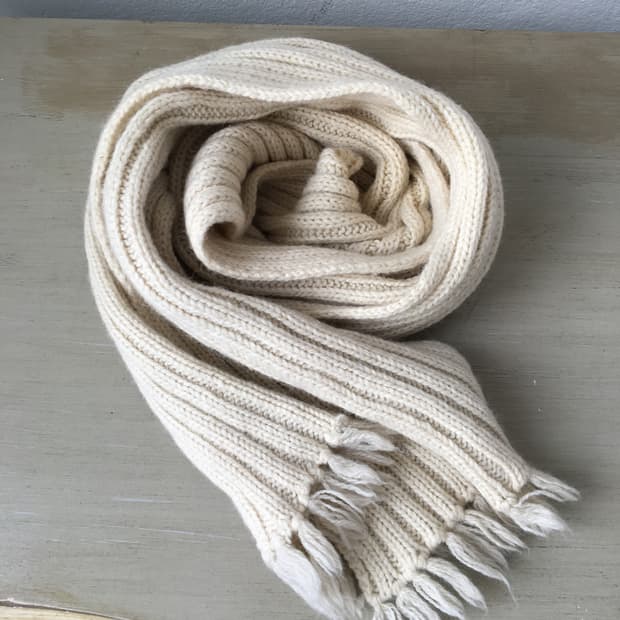  fringe knit muffler