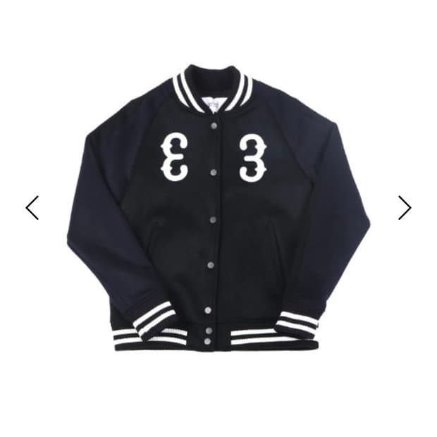 사파리스팟 ARROWS VARSITY JACKET (BLACK/NAVY)