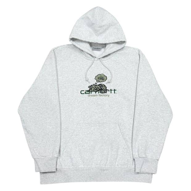 칼하트 WIP 드림 팩토리 기모 후드티 애쉬 헤더그레이 2XL