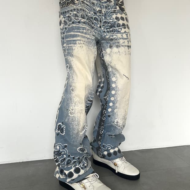 2000s 로베르토 까발리 페이즈 데님팬츠