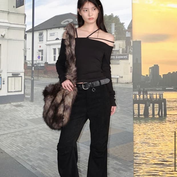 세릭 모헤어 크로스백 2회착용, 수수료부담