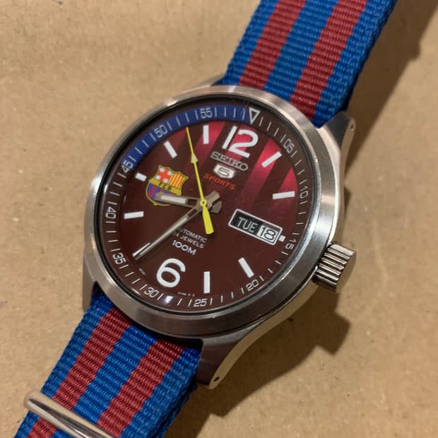 세이코 바르셀로나 한정판 오토메틱 시계(A급상태)