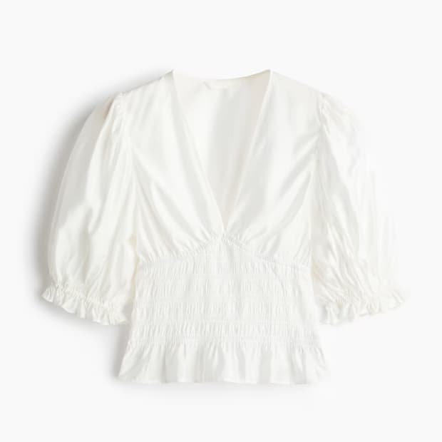 당일배송-H&M 스모킹디테일블라우스