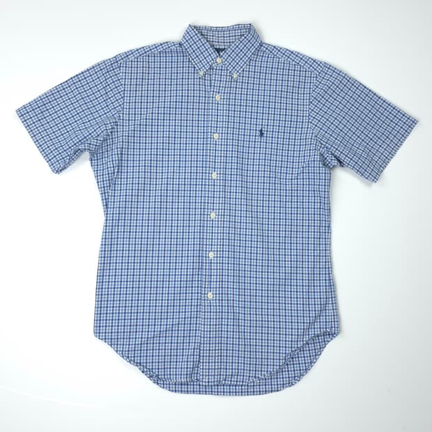 폴로 랄프로렌 클래식핏 코튼 반팔셔츠 블루 (S)