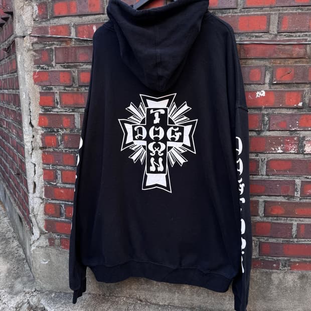 도그타운 오리엔탈 크로스로고 후드집업 
