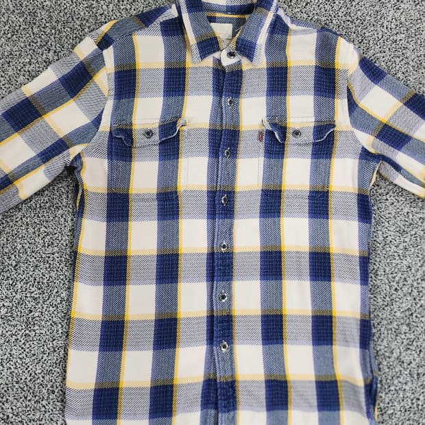 //리바이스 체크 웨스턴 셔츠 S