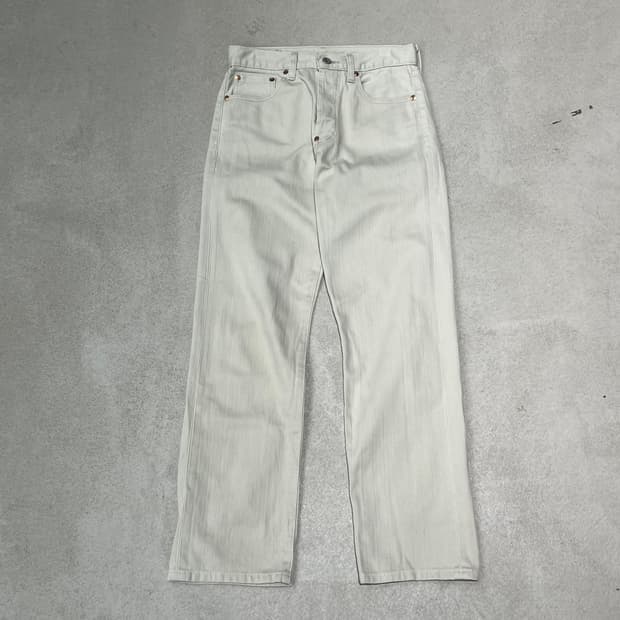 리바이스 화이트탭 재팬 빅E 화이트팬츠 s10110