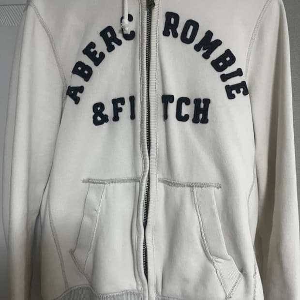 아베크롬비 화이트 후드집업