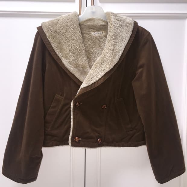 일본 빈티지 라떼갸루 무스탕 숏 코트 리즈리사트랄라라엑시즈팜