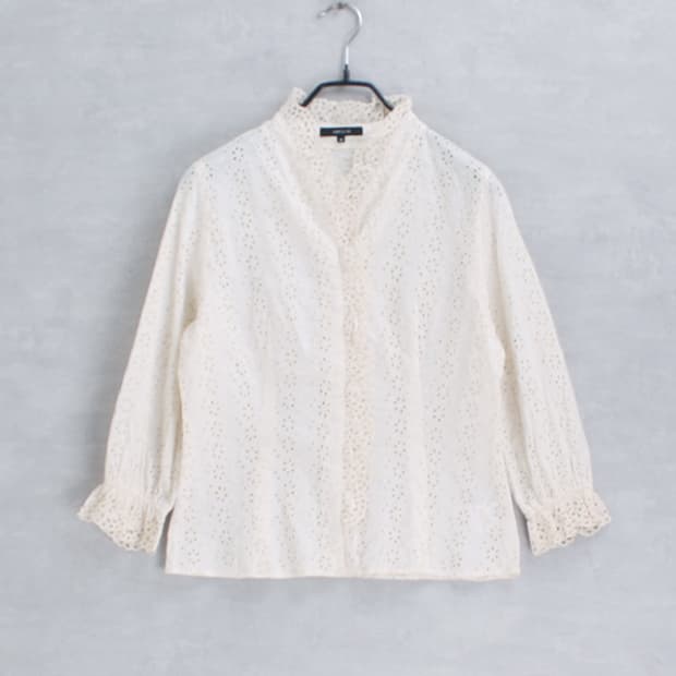 COMME CA ISM _ cotton blouse _S4410