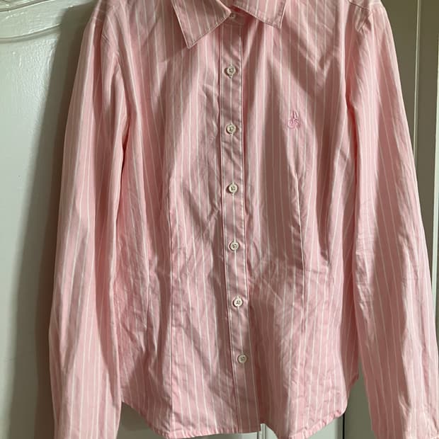 빈폴 핑크 스트라이프 셔츠