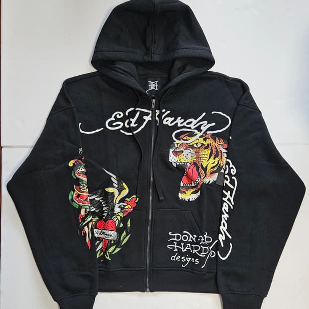 [새제품XL] 에드 하디 후드집업