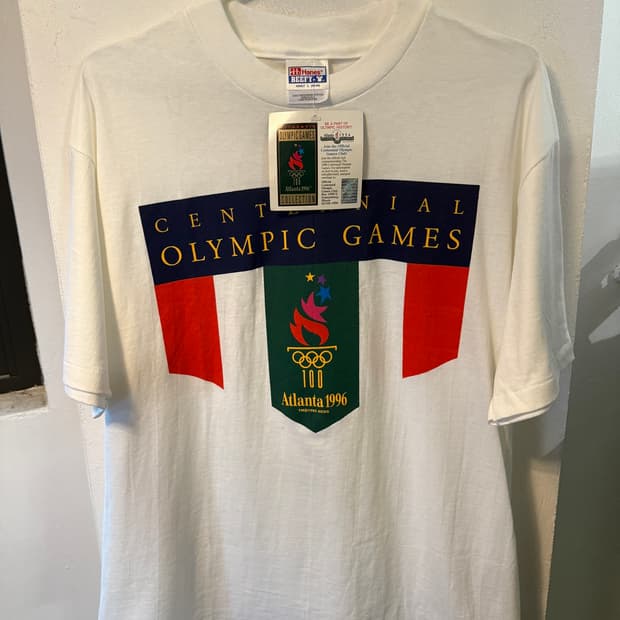 [데드스탁]1996 애틀랜타 올림픽 공식 컬렉션 티셔츠 L