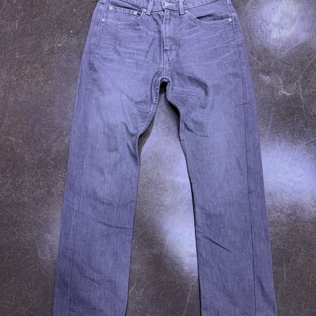 리바이스 505 레귤러 스트레이트핏 그레이 워싱 팬츠 32