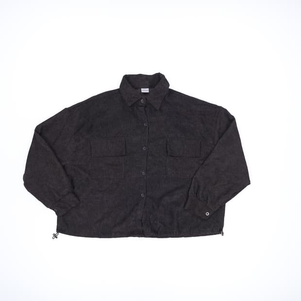 실측확인 빈티지 코듀로이 크롭 셔츠 0227M