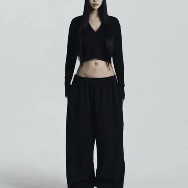 오도어 몰리 조거 팬츠 블랙 0 기모