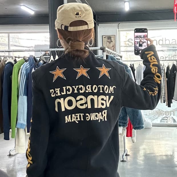 벤슨 모토사이클 투웨이 스웻 라이더자켓