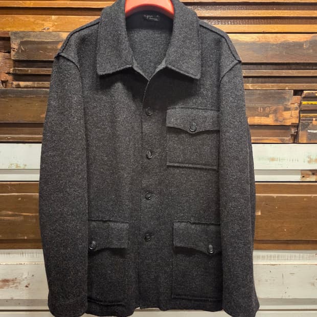 아그네스베 헤비멜톤울 자켓