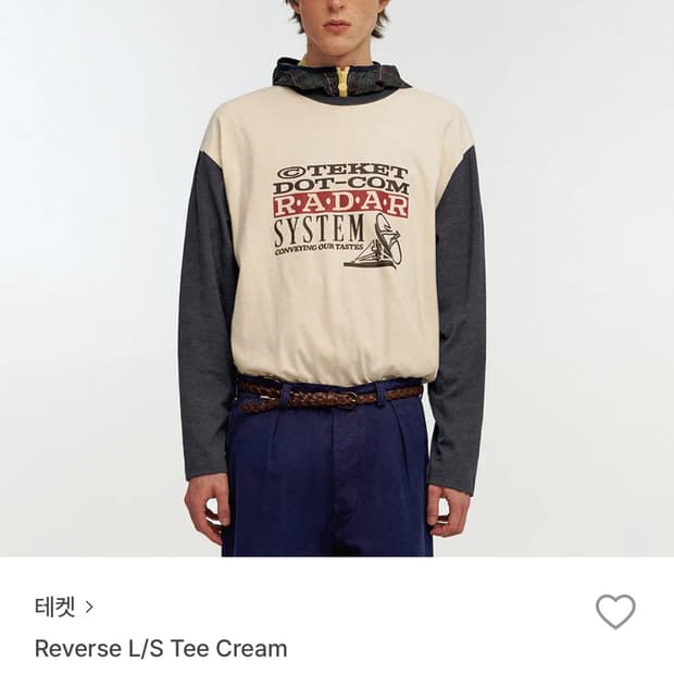 테켓 Reverse L/S  T cream