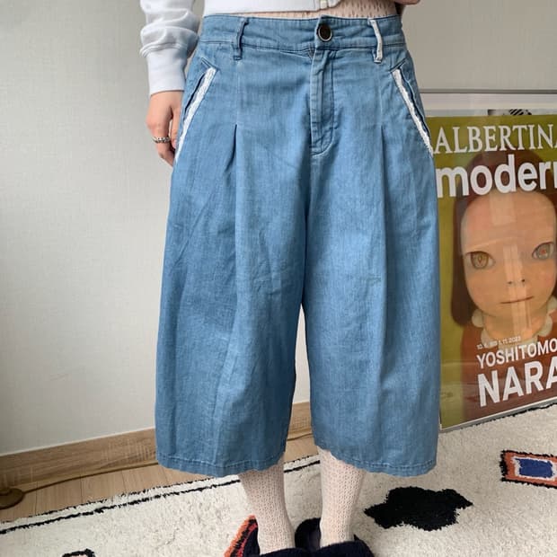 superhakka, lace burmuda pants