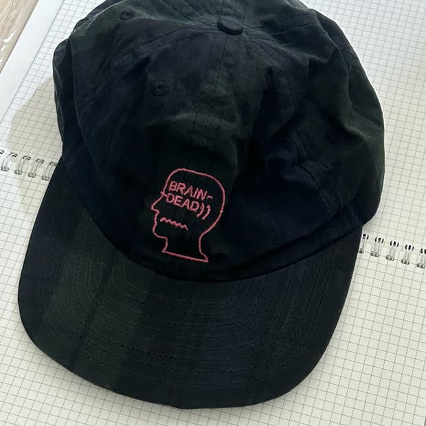 23FW Brain Dead check pattern cap