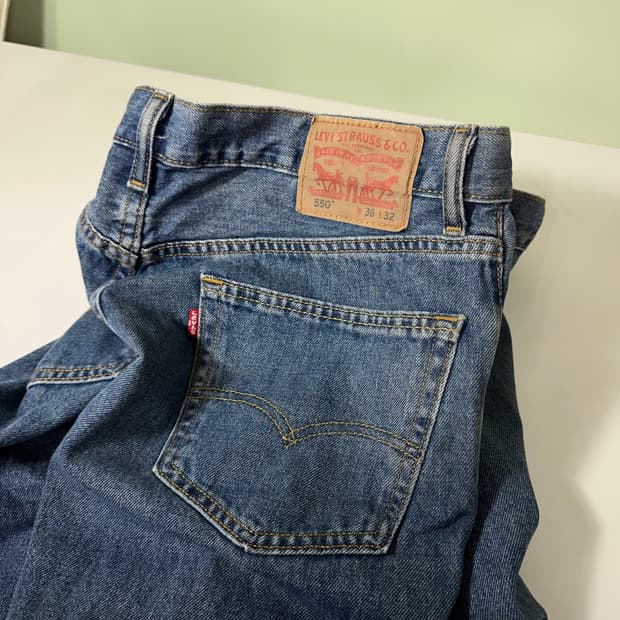 XL 36 리바이스550 USA 레귤러 일자핏 데님팬츠 청바지