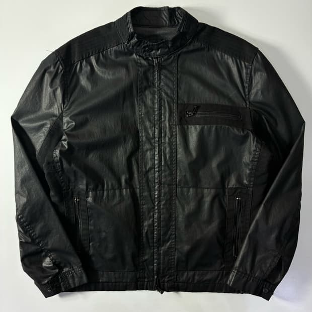 Calvin Klein  캘빈클라인 글로시 윈드브레이크 바이커 자켓 