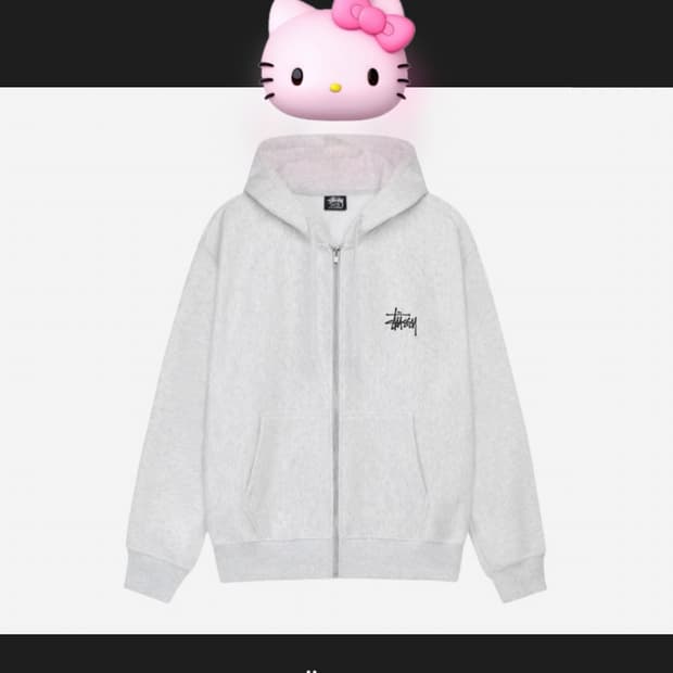 Basic stussy zip hood