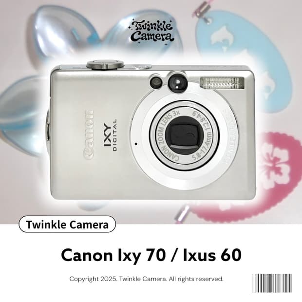 Canon ixy ์บ๋
ผ ์ต์ 70 (์ต์์ค 60)