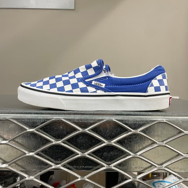 반스 슬립온 체커보드 블루 260 (gr-4294)