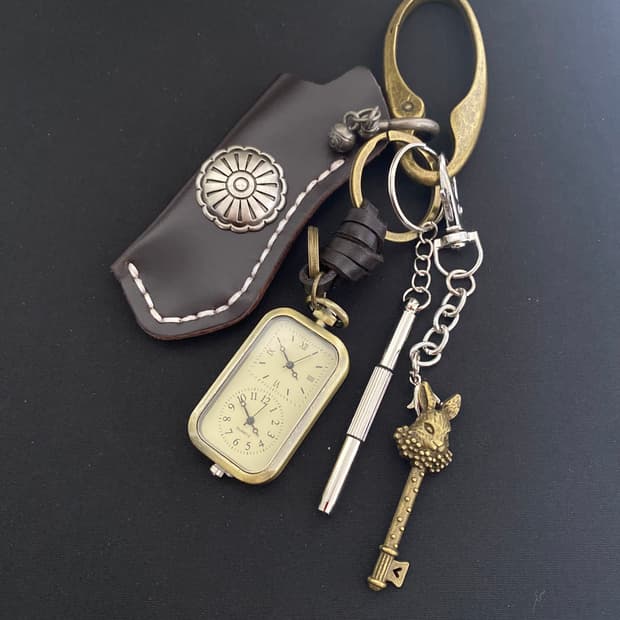 빈티지 시계 키링