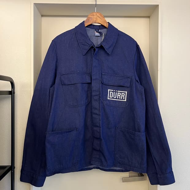 (DEADSTOCK)(DENIM)OLD FRENCH 데님프렌치워크자켓 