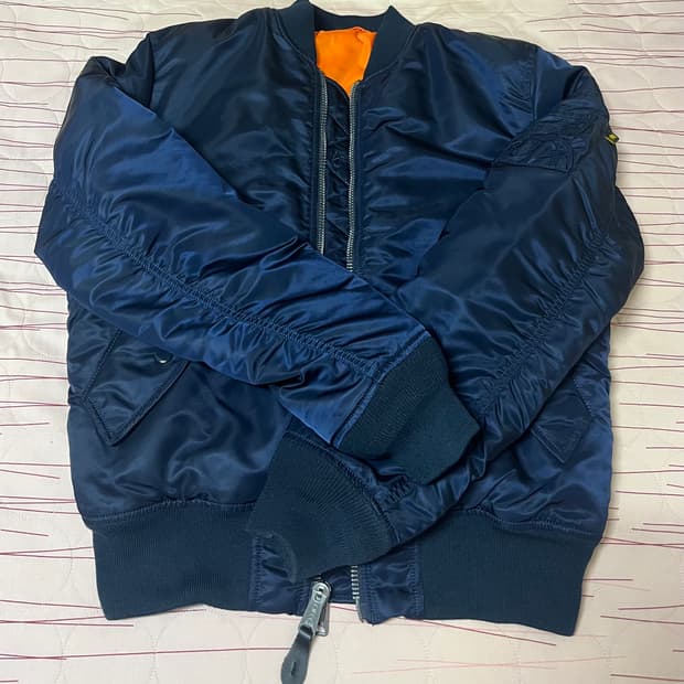 알파인더스트리 마원 MA-1 슬림핏 M 네이비