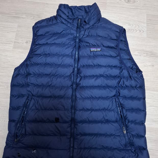 L 파타고니아 다운스웨터 베스트 네이비 패딩 조끼