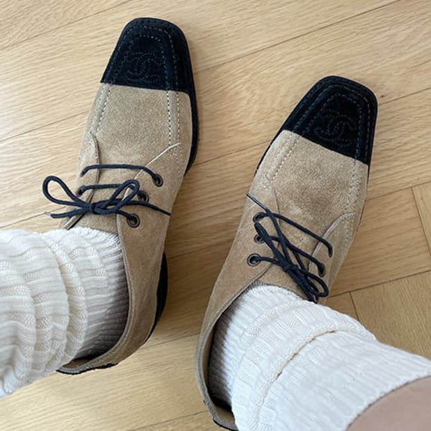 샤넬 스웨이드 부츠 워커