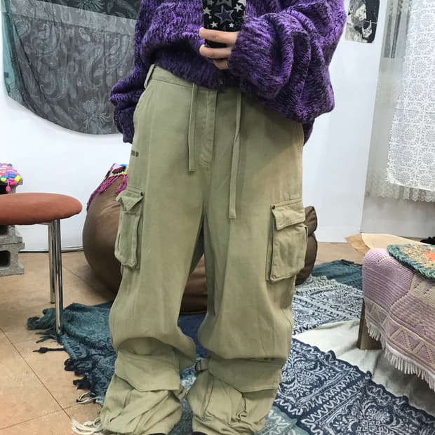 널디 베이지 카고팬츠 