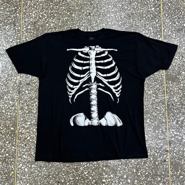 Bone 스켈레톤 티셔츠 XXL