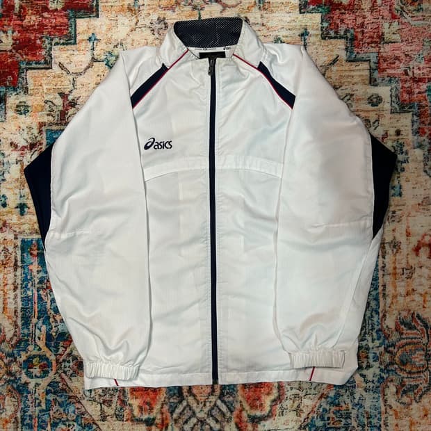 [L] 00s 아식스 올드스쿨 바람막이 자켓