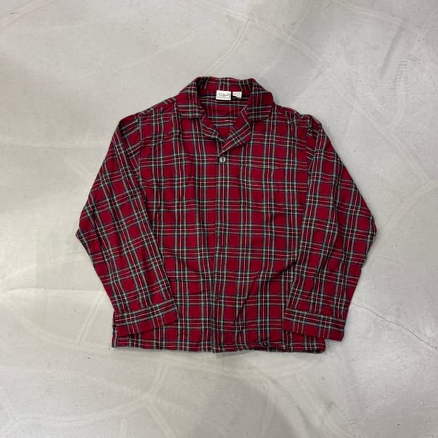 엘엘빈 플란넬 파자마 셔츠 M