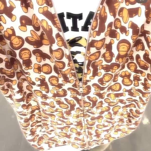 베이프 마일로후드집업 og xl